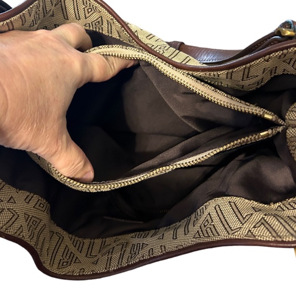 Lauren Ralph Lauren Signature 4 poster hobo shoulder bag - Picture 7 of 15